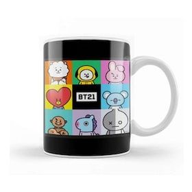Humuts Bts BT21 Merch Happy Time Kupa Bardak