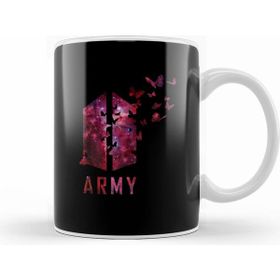 Humuts Bts Wings Logo With Destructive Butterfly Red Galaxy Army Kpop Kupa