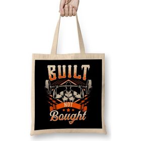 Humuts Built Not Bought Weightlifting Barbell Gym Workout Bez Çanta
