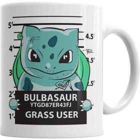 Humuts Bulbasaur Bad Boy Pokemon Beyaz Kupa