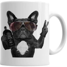 Humuts Bulldog Hangover Pug Köpek Beyaz Kupa