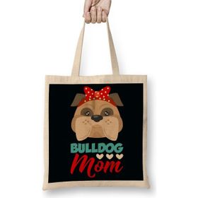 Humuts Bulldog Mom Bez Uzun Saplı Açık Bej Rengi Çanta