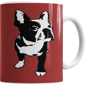 Humuts Bullfrances Pug Köpek Beyaz Kupa