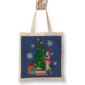 Humuts Bulma Around The Christmas Tree Dragonball Z Bez Uzun Saplı Açık Bej Rengi Çanta