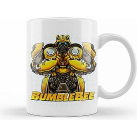 Humuts Bumblebee Be Nice Human 01 Beyaz Kupa