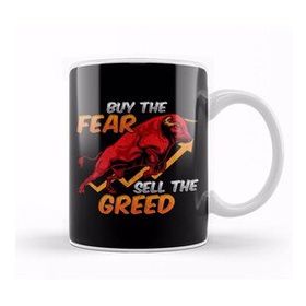 Humuts Buy The Fear Sell The Greed Bull Market Investing Kupa Bardak
