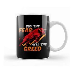 Humuts Buy The Fear Sell The Greed Bull Market Investing Kupa Bardak