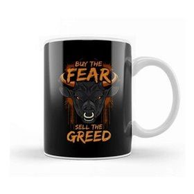 Humuts Buy The Fear Sell The Greed Bull Market Trader Kupa Bardak