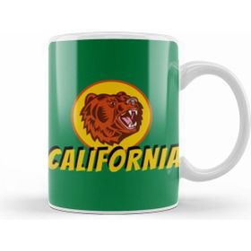 Humuts California Bear Vintage Retro Style Art Kupa Bardak