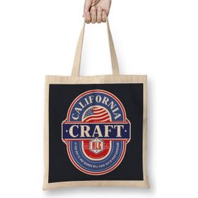 Humuts California Craft Ale Bez Uzun Saplı Açık Bej Rengi Çanta