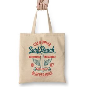Humuts California Surf Beach Bez Uzun Saplı Açık Bej Rengi Çanta