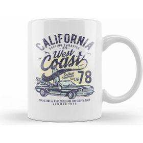 Humuts California West Coast Surfing Beyaz Kupa