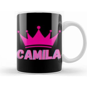 Humuts Camila Name Personalized Custom Vintage Retro Rainbow Style Design Gift Baby Gift For Her Beyaz Kupa