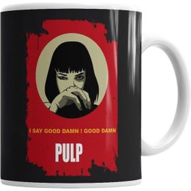 Humuts Camiseta Pulp Fiction Gooddamn Mia Wallace Beyaz Kupa