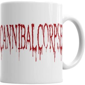 Humuts Cannibal Corpse Logo Death Obituary Morbid Angel Suffocation Vital Remains Beyaz Kupa