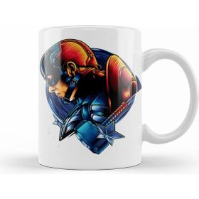 Humuts Captain America Beyaz Kupa
