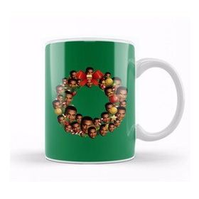 Humuts Carlton Banks Fresh Prince Multiface Christmas Wreath Kupa Bardak