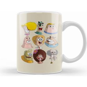 Humuts Cartoon Kids Human Spongebob Characters Süngerbob 01 Kupa Bardak