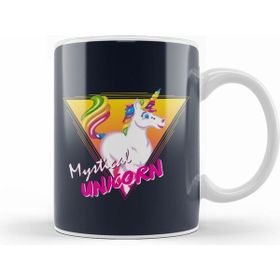 Humuts Cartoon Multicolour Unicorn Kupa Bardak