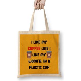 Humuts Cat Funny Coffee Drinks Art Lover Gift Quote - Vintage Retro Rainbow Style Bez Kadın Günlük Çanta