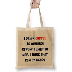 Humuts Cat Funny Coffee Drinks Art Lover Gift Quote - Vintage Retro Rainbow Style Bez Kadın Günlük Çanta