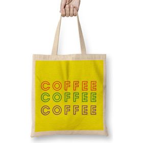 Humuts Cat Funny Coffee Drinks Art Lover Gift Quote - Vintage Retro Rainbow Style Bez Kadın Günlük Çanta