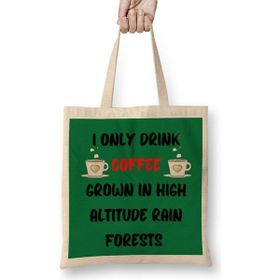 Humuts Cat Funny Coffee Drinks Art Lover Gift Quote - Vintage Retro Rainbow Style Bez Kadın Günlük Çanta