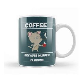 Humuts Cat Funny Coffee Drinks Lover Gift Quote Vintage Retro Rainbow Style Kupa Bardak