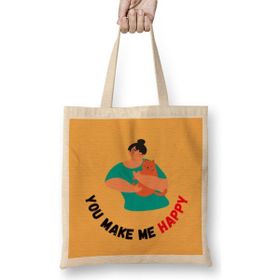 Humuts Cat Lover Gift You Make Me Happy Cat Bez Çanta