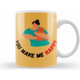 Humuts Cat Lover Gift You Make Me Happy Cat Kupa Bardak