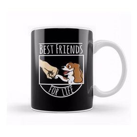 Humuts Cavalier King Charles Spaniel Best Friends For Life Pug Köpek Kupa