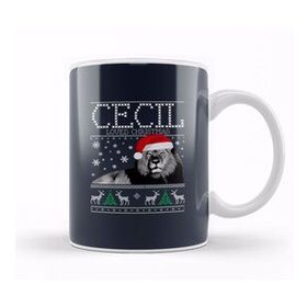 Humuts Cecil The Lion Cecil Loved Christmas Knit Kupa Bardak