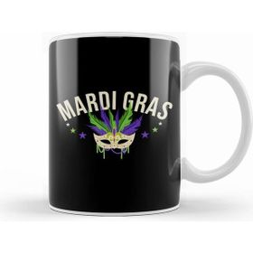 Humuts Celebrating Mardi Gras 2020 Colorful Mask Festive Kupa Bardak