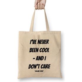 Humuts Celine Dion Quotes Gift- Vintage Bez Çanta