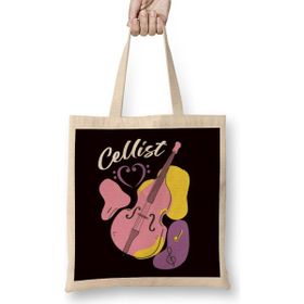 Humuts Cello Cellist Orchestra Musical Instrument Classical Music Bez Kadın Günlük Çanta