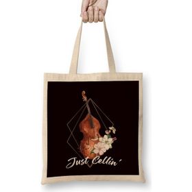 Humuts Cello Flower Cellist Musical Instrument Classical Music Bez Çanta