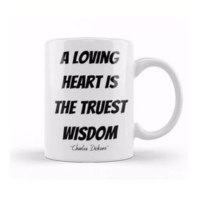 Humuts Charles Dickens Quotes Gift Vintage Retro Rainbow Style Kupa Bardak