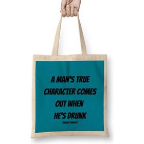 Humuts Charlie Chaplin Quotes Art Gift - Vintage Retro Style Bez Çanta