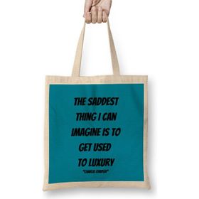 Humuts Charlie Chaplin Quotes Art Gift - Vintage Retro Style Bez Çanta