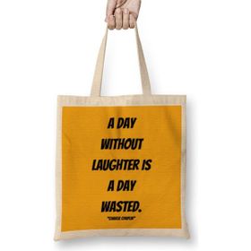 Humuts Charlie Chaplin Quotes Art Gift - Vintage Retro Style Bez Çanta
