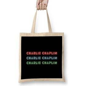 Humuts Charlie Chaplin Quotes Art Giift - Vintage Retro Style Bez Çanta