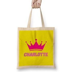 Humuts Charlotte -Name personalized Custom - vintage Retro Rainbow Style Design Gift Baby-Gift For Her Bez Kadın Günlük Çanta