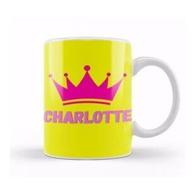 Humuts Charlotte Name Personalized Custom Vintage Retro Rainbow Style Design Gift Baby Gift For Her Kupa Bardak