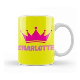 Humuts Charlotte Name Personalized Custom Vintage Retro Rainbow Style Design Gift Baby Gift For Her Kupa Bardak