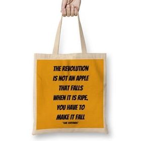 Humuts Che Guevara Quotes Gift - Vintage Retro Rainbow Style Bez Kadın Günlük Çanta