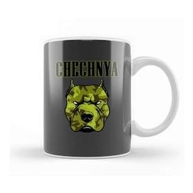 Humuts Chechen Pitbull Cool Chechnya Roots Chechen Man Kupa Bardak