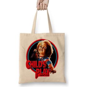 Humuts Child's Play Chucky Uzun Saplı Açık Bej Bez Çanta
