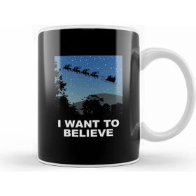 Humuts Christmas I Want To Believe Sleigh Kupa Bardak