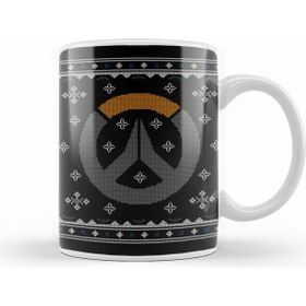 Humuts Christmas Overwatch Logo Knit Pattern Kupa Bardak