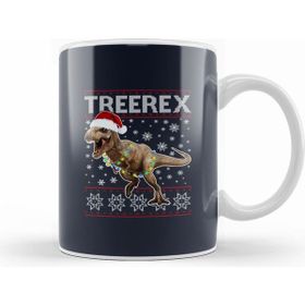 Humuts Christmas Treerex Christmas Dinosaur Kupa Bardak